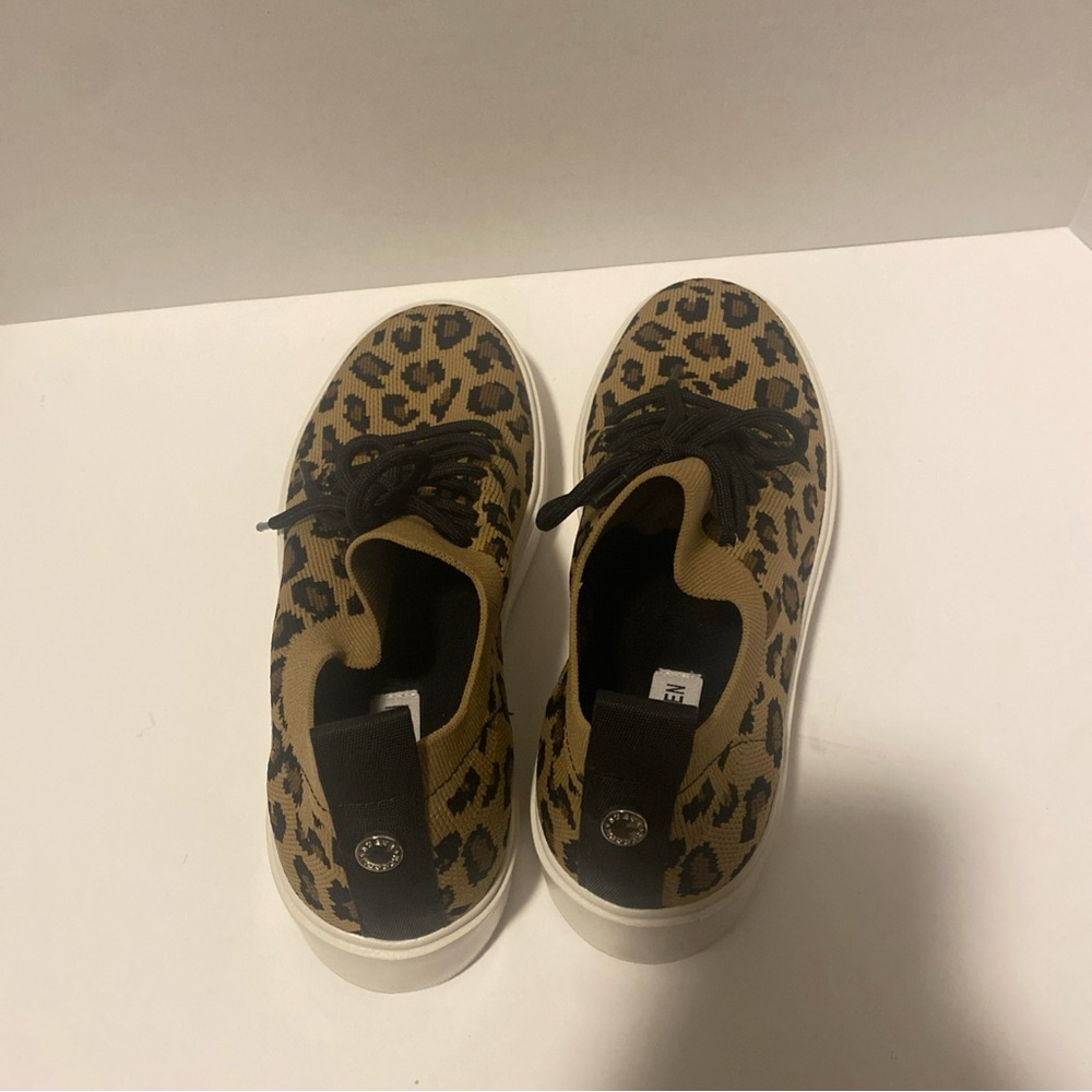 Steve Madden Brixie Leopard Platform Sneaker Women's 8.5 Preowned Excellent - Picture 6 of 7